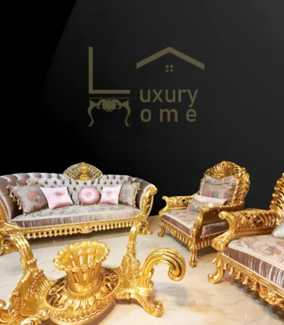 Classic Salon with Gold Detailing