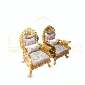 Classic Salon with Gold Detailing